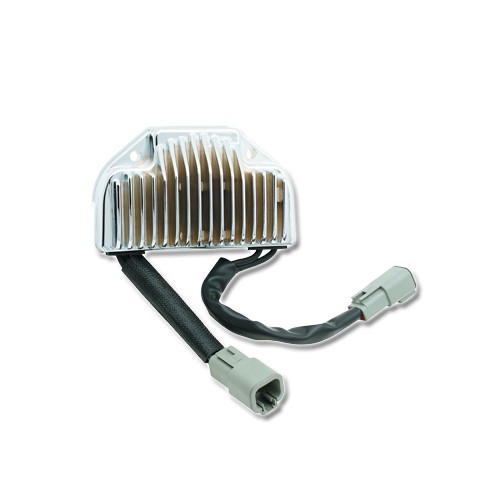 Accel Electronic Voltage Regulator in Chrome for Dyna 04-05
