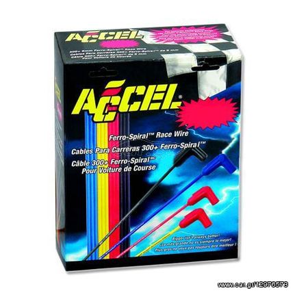 Accel 8mm Thundersport 300+ Ferro-Spiral Wire for Honda Prelude SI Red
