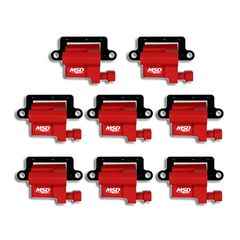 MSD Red Blaster LS Coils for '99-'09 GM L-Series Truck, 8-Pack