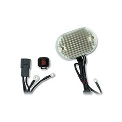 Accel Electronic Voltage Regulator in Chrome for Dyna 00-03