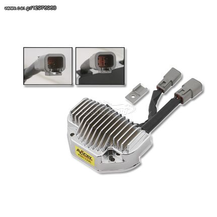 Accel Electronic Voltage Regulator in Chrome for Dyna 06-07