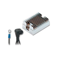 Accel Electronic Voltage Regulator in Chrome for Dyna 70-75 Fx, FXE