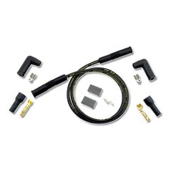 Accel Pack of 2 uni Black Spark Plug Wires 8.8mm with var. Boots