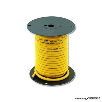 Accel Spark Plug Wire Roll Yellow Stainless Steel Core 8.8mm 18metes