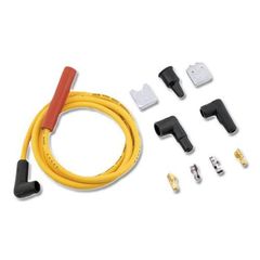 Accel 8mm Wire Replacement Kit - Staight and Spark plug boots - Yellow