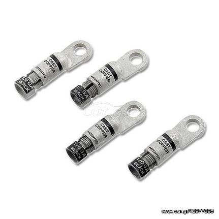 Accel Battery Cable Terminal - 1/0 Gauge - 4 pack with Eyelets