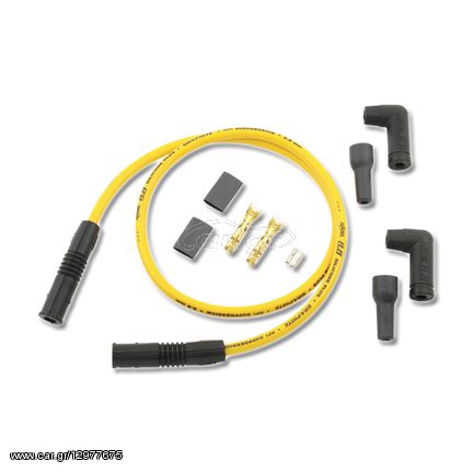 Accel Pack of 2 uni Yellow Spark Plug Wires 8.8mm with var. Boots