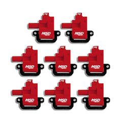 MSD Red Blaster Coil for '98-'06 GM LS1/LS6 Engines, 8-Pack