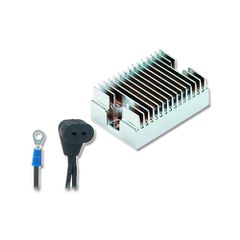 Accel Electronic Voltage Regulator in Chrome for Dyna 76-80 Fx,FXE
