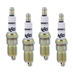 Accel U-Groove Spark Plug - 14mm Thread - .708 in Reach - Heat Range 4 - 4 Pack