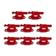 MSD Red Blaster LS Coil for '05-'13 GM LS2/LS3/LS4/LS7/LS9 Engines, 8-Pack