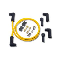 Accel Pack of 2 uni Yellow Spark Plug Wires 8.8mm with 90deg. Boots