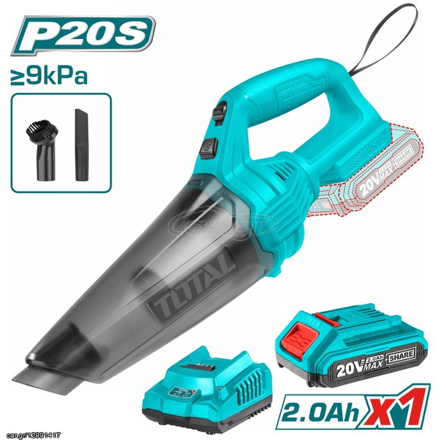 Σκουπάκι Μπαταρίας TOTAL Li-ion 20V / 2Ah / με 1 Μπαταρία 2,0 Ah ( TVLI20126 )