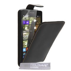 YouSave Accessories Θήκη για Microsoft Lumia 535 by YouSave  μαύρη και δώρο screen protector