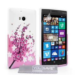 YouSave Accessories Θήκη σιλικόνης για Nokia Lumia 930 floral  by YouSave Accessories και  screen protector