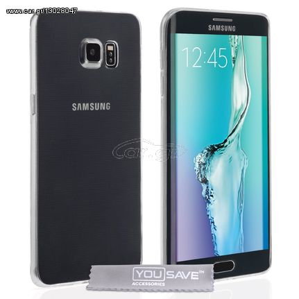 YouSave Accessories Θήκη σιλικόνης για Samsung Galaxy S6 Edge+ (Plus) διάφανη Ultra Thin by YouSave