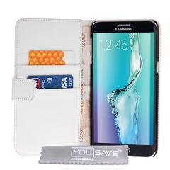 YouSave Accessories Θήκη- πορτοφόλι για Samsung Galaxy S6 Edge+(Plus) by YouSave λευκή