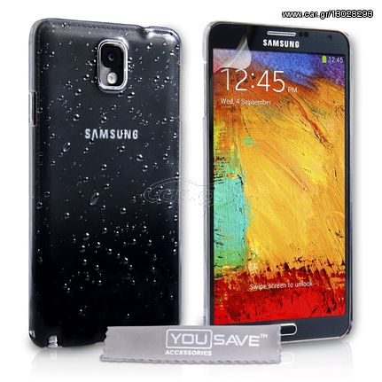 YouSave Accessories Θήκη για Samsung Galaxy Note 3 by YouSave μαύρη  και δώρο screen protector