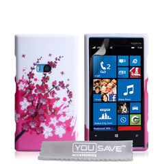 YouSave Accessories Θήκη σιλικόνης για Nokia Lumia 920  floral by YouSave  και  screen protector