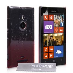 YouSave Accessories Θήκη για Nokia Lumia 925 by YouSave κόκκινη  και δώρο screen protector (200-101-017)