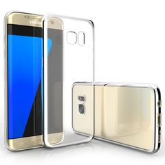 YouSave Accessories Θήκη bumper για Samsung Galaxy S7 Edge διάφανη-ασημί  by Yousave (200-101-157)