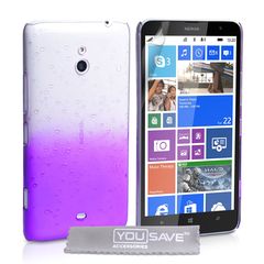 YouSave Accessories Θήκη για Nokia Lumia 1320 by YouSave μωβ και screen protector (200-101-165)