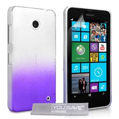 YouSave Accessories Θήκη για Nokia Lumia 630/635 by YouSave μωβ και screen protector (200-101-167)