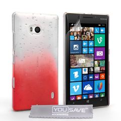 YouSave Accessories Θήκη για Nokia Lumia 930 by YouSave κόκκινη και screen protector (200-101-168)