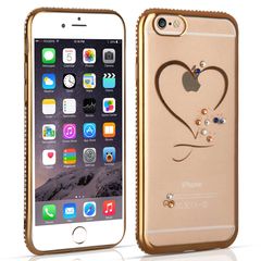 Caseflex Θήκη σιλικόνης για iPhone 6/6s Diamond Edge Gold by Caseflex (200-102-171)