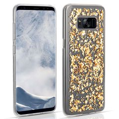Caseflex Θήκη σιλικόνης για Samsung Galaxy S8 Plus Tinfoil Gold by Caseflex (200-102-192)