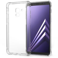 Caseflex Θήκη σιλικόνης διάφανη Ultra Slim για Samsung Galaxy A8 Plus (2018) by Caseflex και δώρο screen protector (200-102-571)