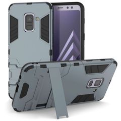 Caseflex Caseflex θήκη Armour Combo Stand Samsung Galaxy A8 Plus (2018)- Blue και δώρο screen protector (200-102-573)