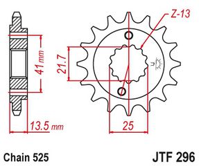 Γραναζι εμπρος 296.15 / FE E8580.15 /346 15 18NC Honda Translap 15Δ PBR - (10100-354)