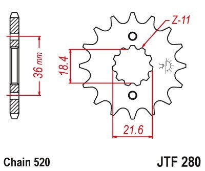 Γραναζι εμπρος 1901.12 / FE E1248.12/1248 12 18NC KTM 12Δ PBR - (10100-353)