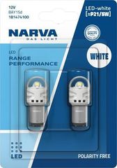 Led Narva BAY15d P21/5W Range Performance 12V ΛΕΥΚΟ Κωδικός 181474100 ΤΙΜΗ ΖΕΥΓΟΥΣ ....SoundStreet....