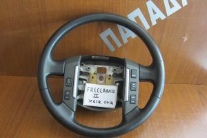 Land Rover Freelander 2 2007-2014 βολάν τιμονιού μαύρο δερμάτινο με χειριστήρια