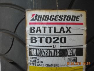 Bridgestone 160/60/17 battlax bt020