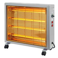 Θερμαντικό χαλαζία KALKO Κ-2000 2400W με ανοξείδωτη σχάρα προστασίας κατάλληλο για χώρο 28-30m²
