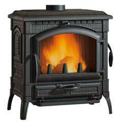 Σόμπα Ξύλου Ενεργειακή La Nordica Isotta Evo 11.9kW - Μαύρο