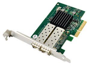 POWERTECH κάρτα επέκτασης PCIe σε Dual SFP ST722, 1000Mbps,JL82576EB