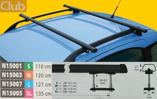 Μπάρες οροφής FIAT PANTA 4X4 RAILING Για οχήματα που διαθέτουν εργοστασιακές παράλληλες μπάρες