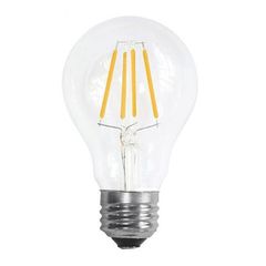 Λάμπα led filament E27 8W 230V 6000k ψυχρό λευκό φως 1000lm τύπου αχλάδι A60