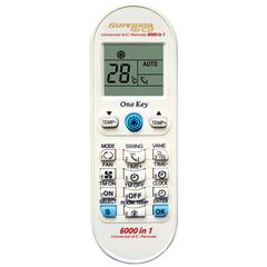 Universal τηλεχειριστήριο αντικατάστασης SUPERIOR AIRCO 6000 in 1 για air-conditions με ένδειξη ώρας