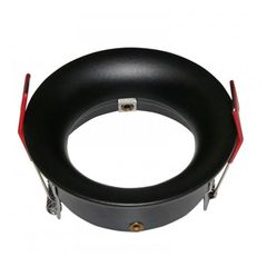 Σποτ mini(wl-490) αλουμινίου σταθερό στρογγυλό κοίλο βαθύ για λάμπες GU10 σε μαύρο χρώμα