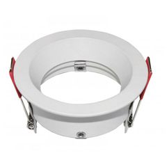 Σποτ mini(wl-490) αλουμινίου σταθερό στρογγυλό κοίλο βαθύ για λάμπες GU10 σε λευκό χρώμα