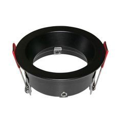 Σποτ mini(wl-490) αλουμινίου σταθερό στρογγυλό βαθύ για λάμπες GU10 σε μαύρο χρώμα