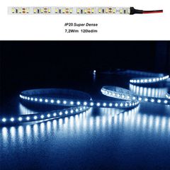 Ταινία LED 5m 12VDC ισχύος 7.2W/m μπλε φως 120LED/m IP20 κατάλληλη για εσωτερικούς χώρους