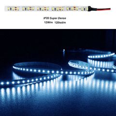 Ταινία LED 5m 12VDC ισχύος 12W/m μπλε φως 120LED/m IP20 κατάλληλη για εσωτερικούς χώρους