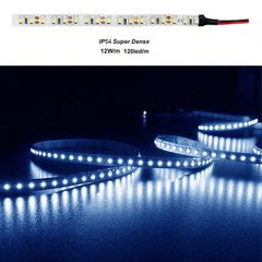Led ταινία 5m Super Dense ισχύος 12W/m 12VDC 120LED/m μπλε φως IP54
