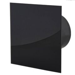 Εξαεριστήρας MMP-UE μαύρος γυάλινος gloss 5,5W 230V 50Hz 100m³/h Φ100/100 επίτοιχης τοποθέτησης